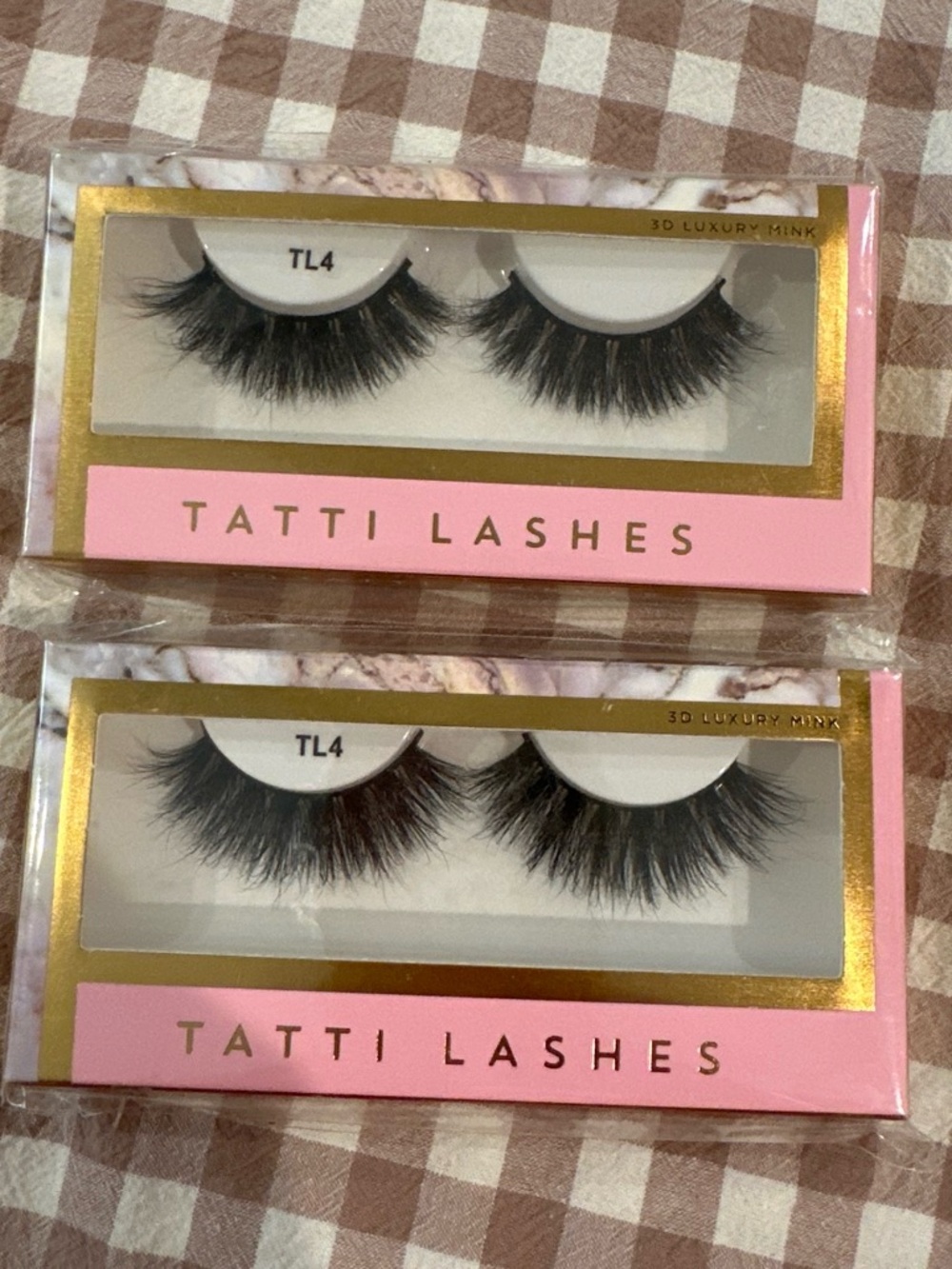 TL4 Black 3D Luxury Mink False Eyelashes
